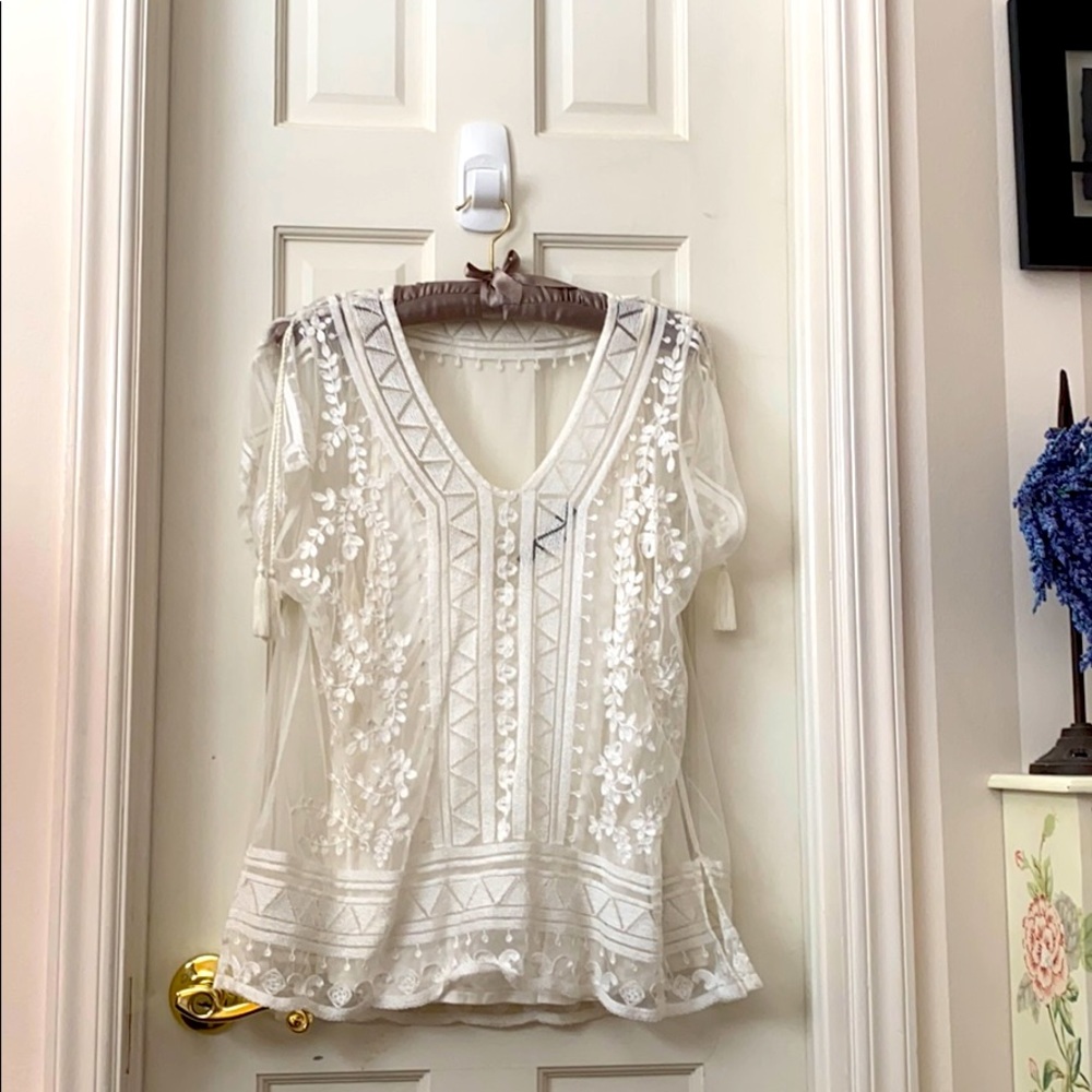 Sheer top W/Cami